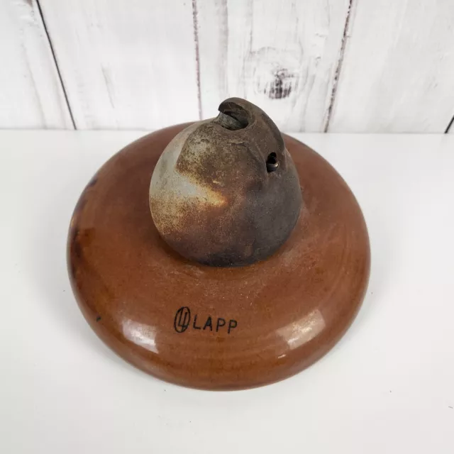 RARE VINTAGE LARGE ELECTRICAL INSULATOR - LAPP - Brown PORCELAIN