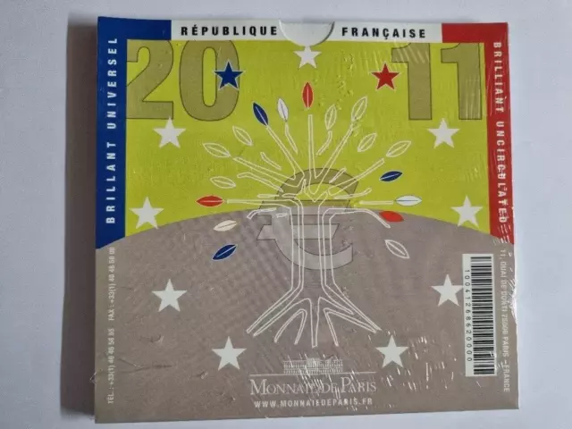 Offizieller Kursmünzensatz / KMS Frankreich 2011  BU - 1 Cent - 2 Euro