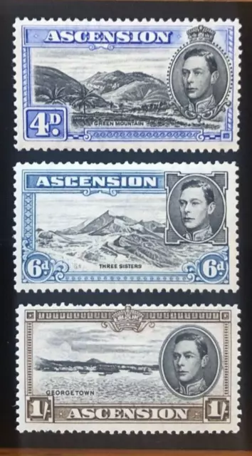 Ascension SG 42cd 43a 44a SC 44B 45a 46 All Perf 13 1944 KGVI MNH Stamps