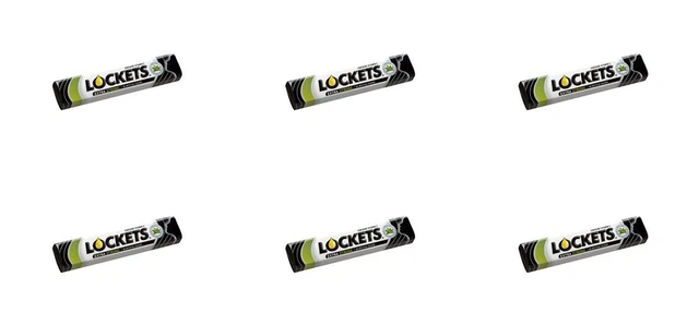 6 x LOCKETS EXTRE STRONG caramelle, 1,4 once. (41 g.)
