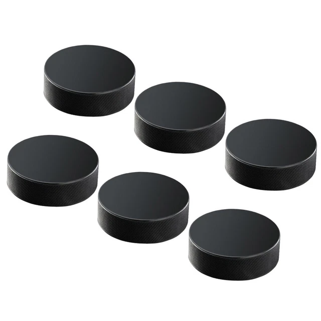 6 Pcs Official Regulation Pucks Stick Handling Puck Pearlescent
