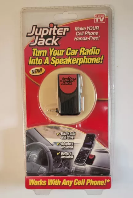 Jupiter Jack Hands Free Cell Device Turn Car Radio into a Speaker Phone NEW