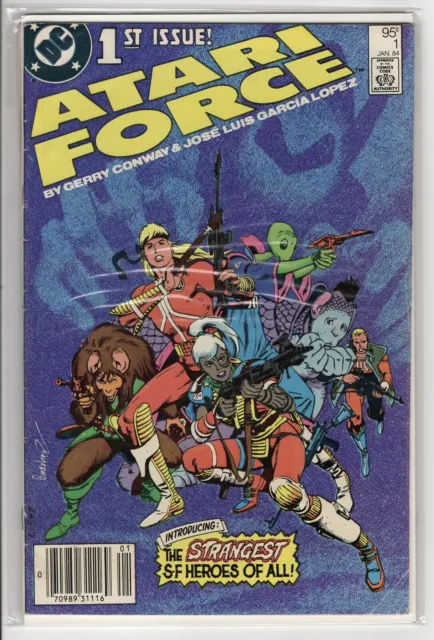 Atari Force #1 --- Gerry Conway / Jose Luis Garcia-Lopez! Dc! 1984! Acceptable!