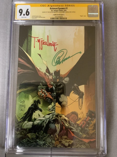 Batman Spawn #1 CGC 9.6 SS 1:1000 Variant McFarlane Capullo Signed DC Comics