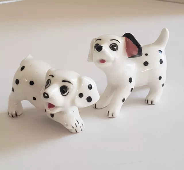 Vintage Disney 101 Dalmations Ceramic Puppy Dog 🐶 Figurines Japan