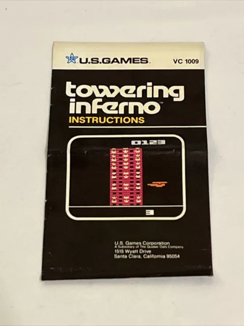 Atari 2600 Towering Inferno Game Manual