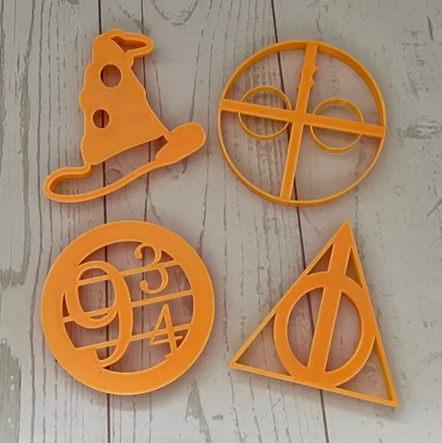 Harry Potter Cookie Cutter, biscuit, icing, cake, baking, Fondant, 3d Printed