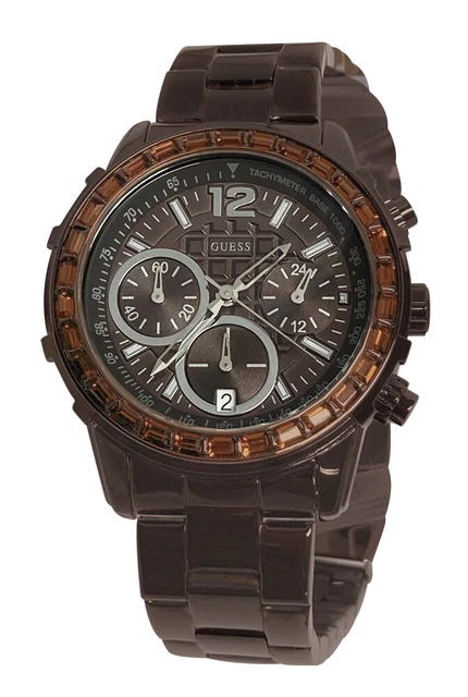 NEW GUESS DAZZLING Sport Chronograph U0016L4 Women display picture 2