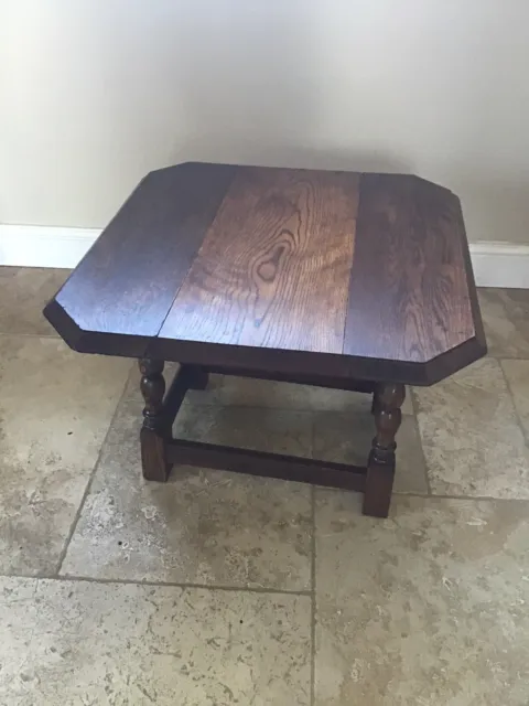 Titchmarsh and Goodwin Style Solid Oak Dropleaf Coffee Table