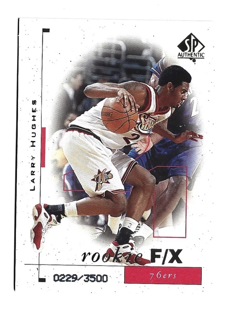 1998 Upper Deck Ud Sp Authentic 98 Larry Hughes Rookie Card Rc #/3500