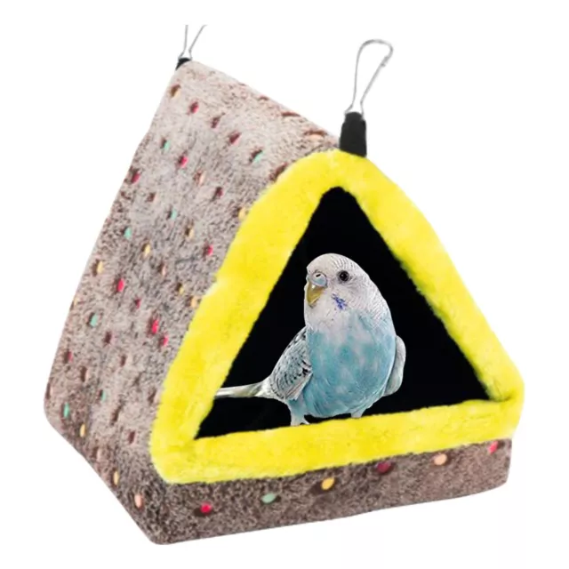 Plush Bird Cave Cage Warm Hanging Sleeping Bed Hut Tent Parrot Hammock Pet Nest