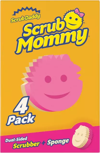 Scrub Daddy Scrub Mommy Washing Up Sponge - Dual Sided Scrubbing Non Scratch Up