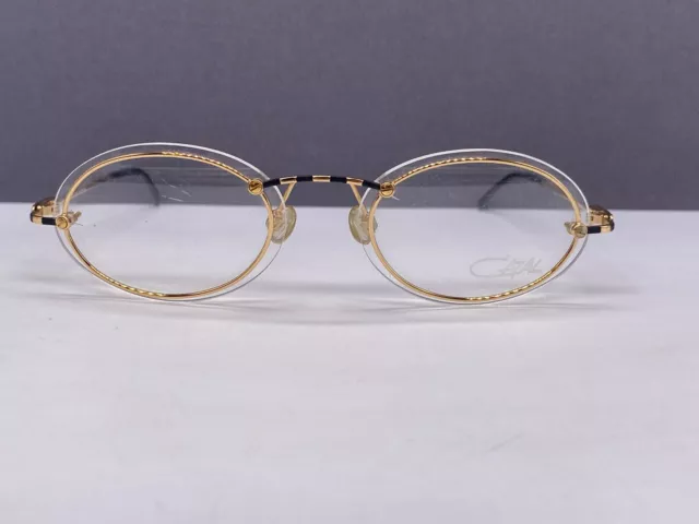 Cazal Brille Damen Rund Oval Metall Gold 770 halbrand Germany