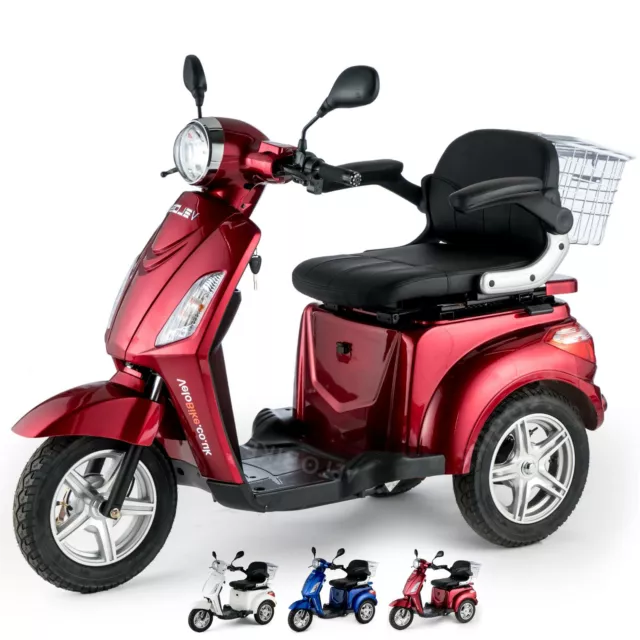 Scooter Eléctrico de 3 Ruedas Personas Mayores Minusvalido 900W VELECO ZT15