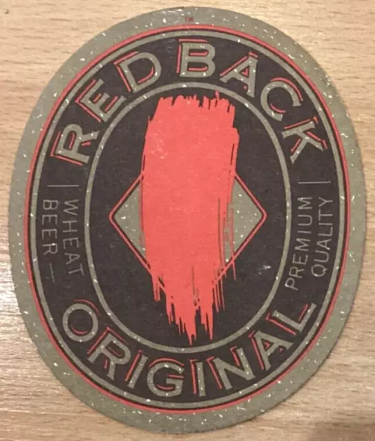 Australian Red Back Original Beer Mat