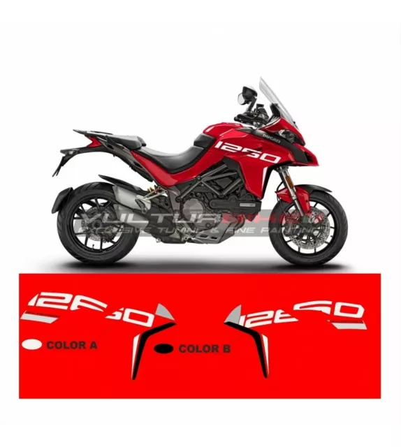 Adesivi Grand Tour Design fiancate Moto Ducati Multistrada 1260 "V862