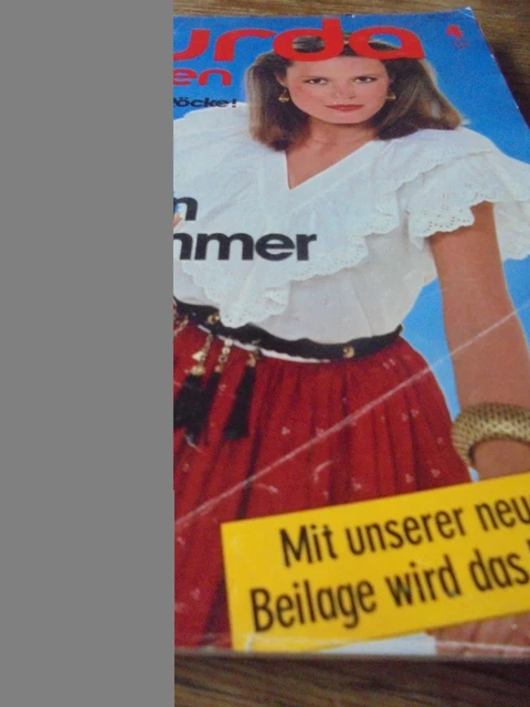 Magazine Burda Moden été 1982 - Numéro 07, Romantisme Et Dentelle - Occasion, Vintage Allemand