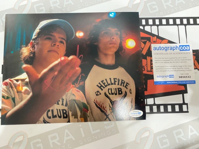 GATEN MATARAZZO signed photo STRANGER THINGS Dustin 8x10 ACOA E