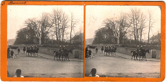 Baccarat.Lorraine.Military Parade.Meurthe & Moselle.Animated Stereo Photo.Nicolas