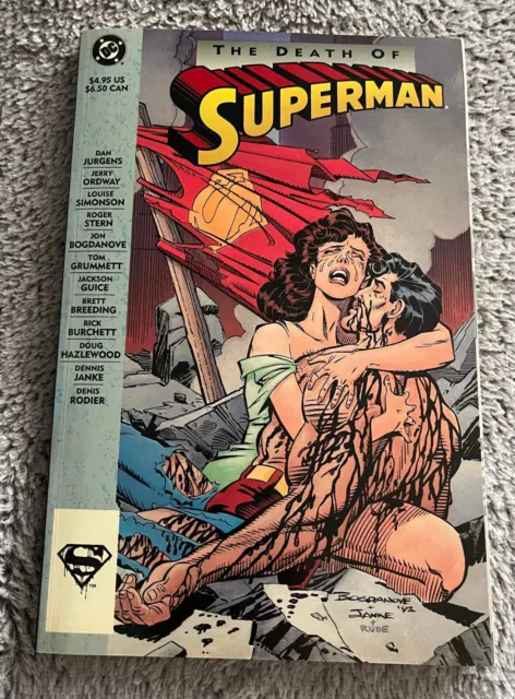 The Death of Superman Trade Paper Back TPB 1st Printing DC Comics