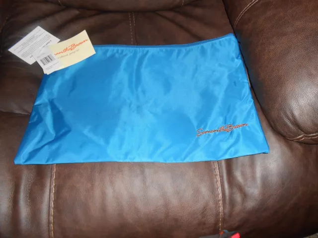 Quantity 2 Blue Samantha Brown Travel Survival Bag Cosmetic Toiletries Bag