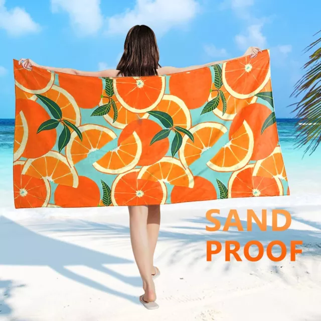 158x78cm Beach Towel Extra Large Quick Dry Sand Free For Swimming Camping Travel