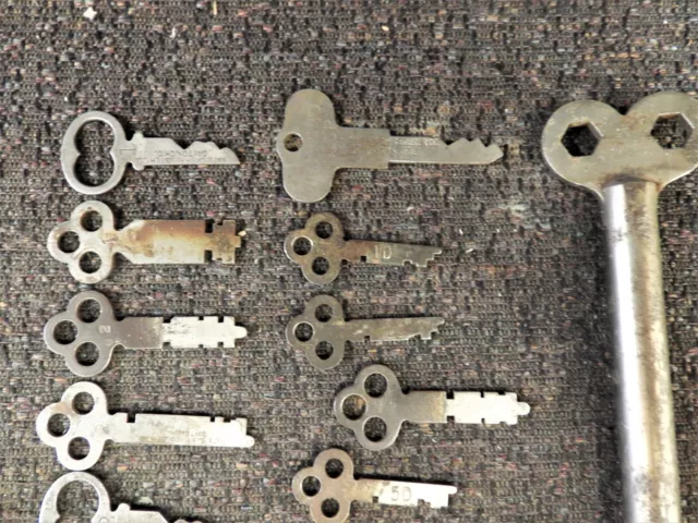 17 Orginal National Cash Register Keys , Free Shipping # 2053