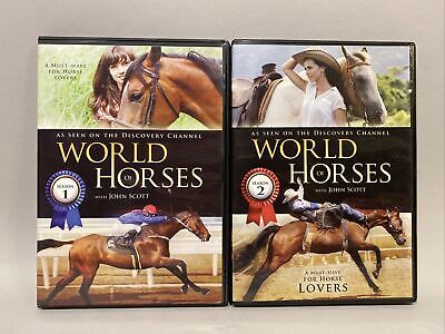 World of Horses Discovery Channel DVD Set Lot TV Series Season 1 & 2 John Scott