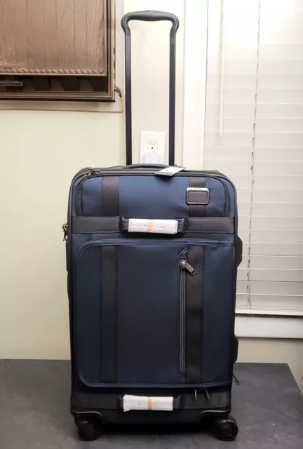 Tumi Merge Short Trip Expandable 4 Wheeled Packing Case 26" Blue Black $995
