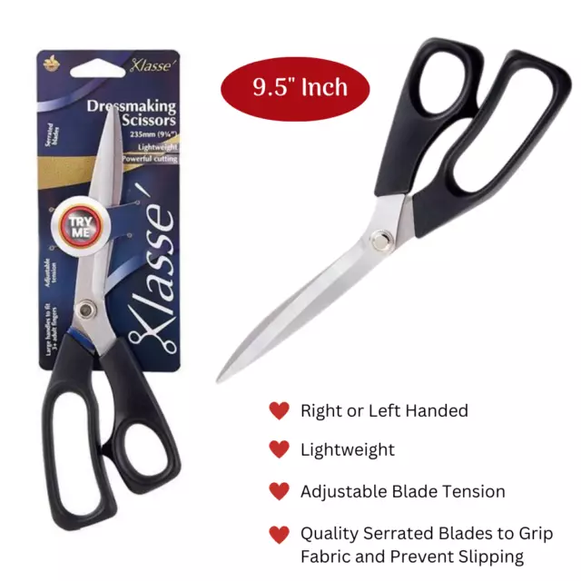 Klasse Dressmaking Scissors Lightweight 235mm (9.5"inch) - BK1209