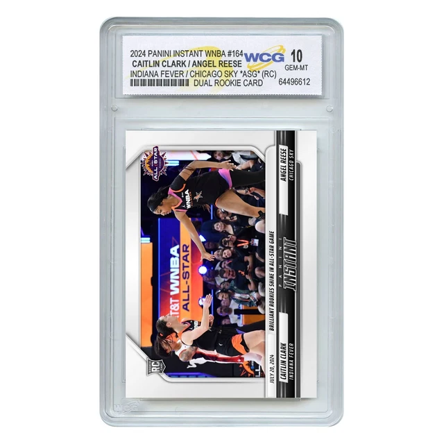 2024 WNBA PANINI CAITLIN CLARK / ANGEL REESE Dual ROOKIE Card 164
