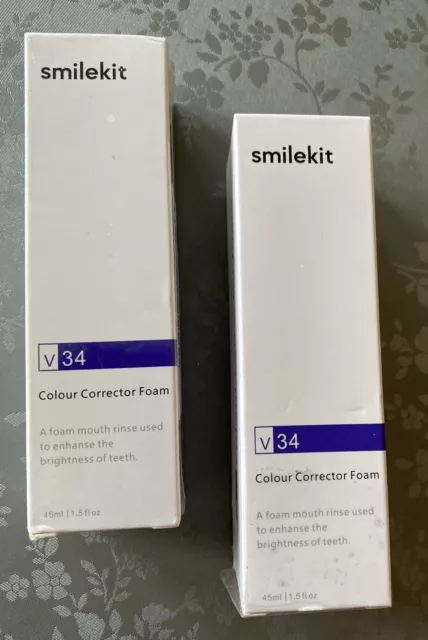 SmileKit Purple Toothpaste for Teeth Whitening  Color Corrector Foam (set Of 2)