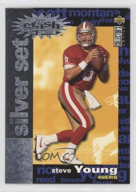 1995 Collector's Choice You Crash the Game Prizes Silver Set Steve Young #C5 HOF