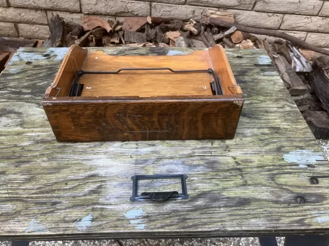 Antique Globe Wernicke Quarter Cut Oak Barrister File SINGLE Drawer # 6 Stacking