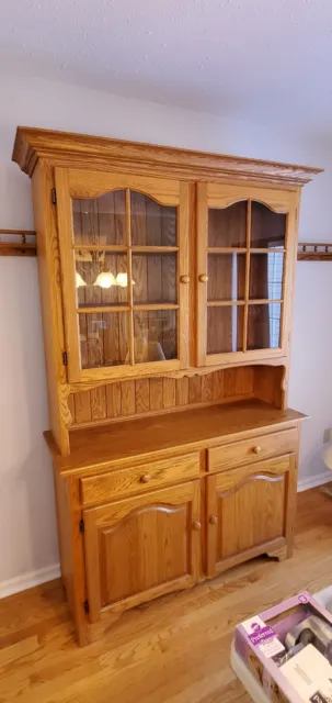 Solid Golden Oak Hutch Excellent Condition  79H x 36L x 20W in Carmel, NY 10512