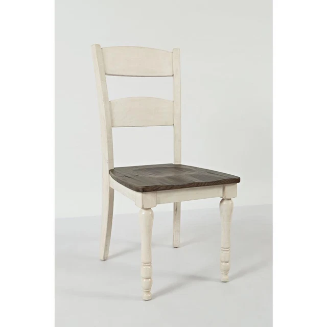 Madison County Rustic Reclaimed Pine Farmhouse Ladderback Dining Chair (Set...