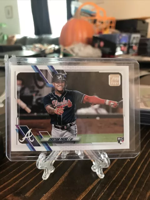Christian Pache Topps 2021RC Image Variation Atlanta Braves SP #187