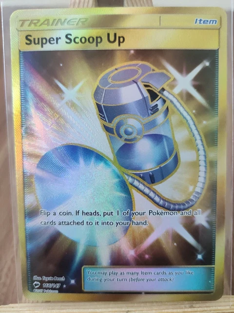 Super Scoop Up 166/147 Burning Shadows Gold Secret Rare Pokemon Card * New *