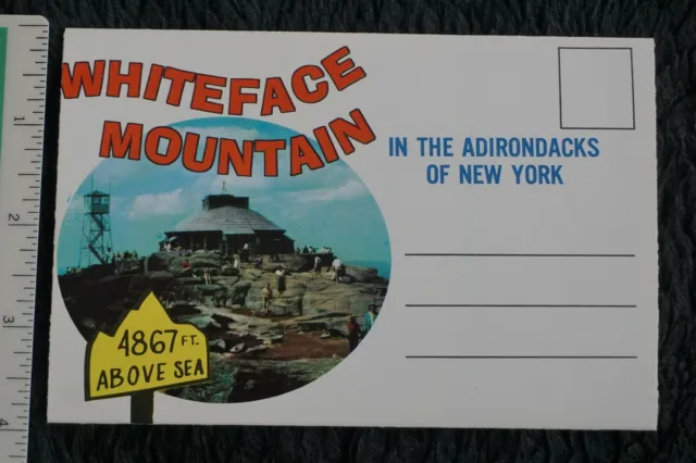 Vintage Whiteface Mountain New York Postcard Folder with 14 Views