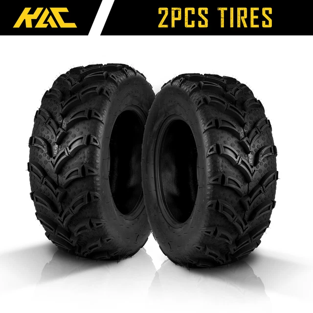 2 New ATV UTV Lawn Mower Go Kart Tires AT 25x8-12 25x8x12 6PRAll Terrain