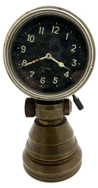 Antique WW2 Era Radum Dial Jaeger Military Clock