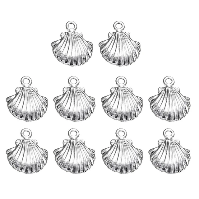 20 pièces alliage coquillage forme pendentif breloques bricolage fabrication de