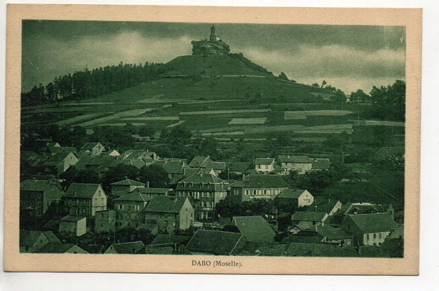 DABO  Moselle CPA 57 vue et publicité au dos : Hotel Christophe