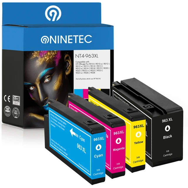 Patronen NINETEC für HP963XL OfficeJet Pro 9010e 9012e 9014 9015 9019 9022 9022e