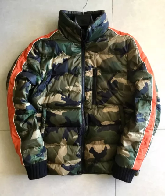 $3000+ Authentic VALENTINO Italy Camouflage Print Down Puffer Camo Jacket / Coat