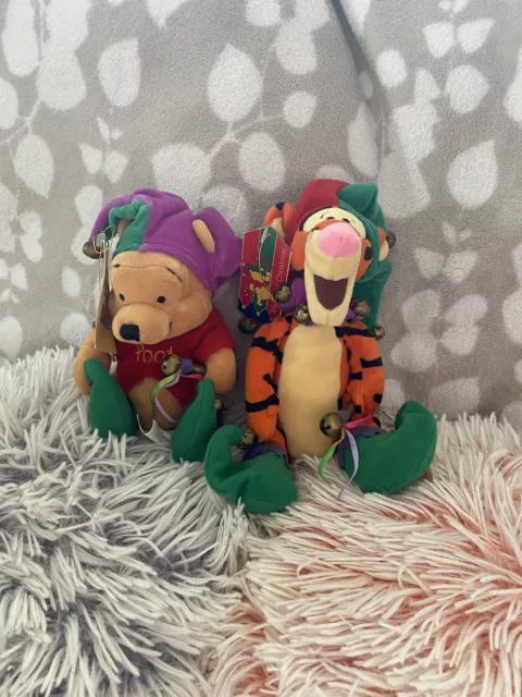 Jester Pooh And Jester Tigger Beanies From Disney