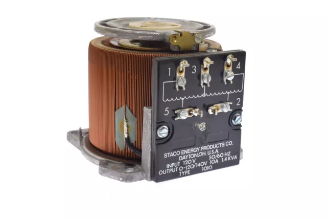 Staco Energy Products Variable Autotransformer Type 1010 In 120V OUTPUT 0-140V