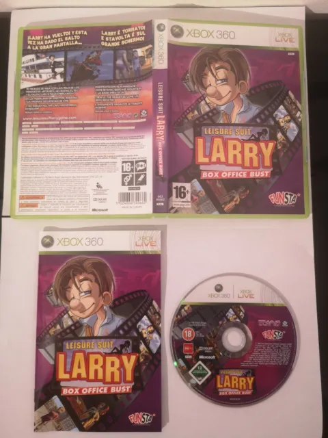 Leisure Larry Suit Box Office Bust Xbox 360 Pal Ita 🇮🇹 Esp 🇪🇦 Mint!