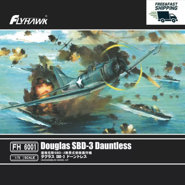 Flyhawk FH6001 1/72 Douglas SBD-3 Dauntless Unassembled model kit