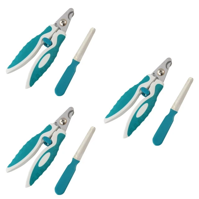 Cortador de uñas de acero inoxidable para perro perros garra cortador gato cachorro tijeras de uñas